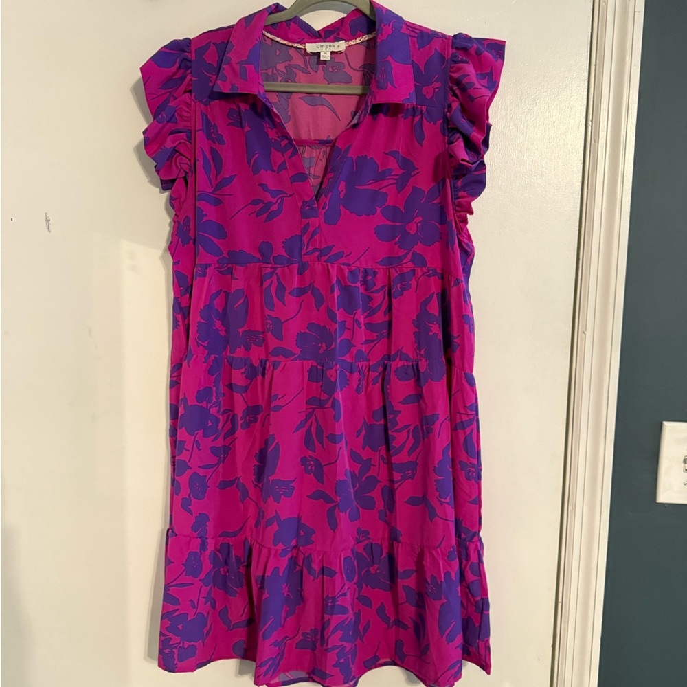 Umgee women’s dress one XL fuchsia purple great dress